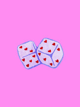 Pink Dice with Hearts Rug