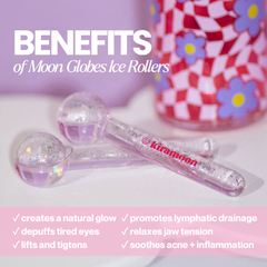 Moon Globes Glittery Facial Ice Rollers