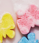 Body Wash Infused Spa Sponge Buffer Exfoliate Soap Cleanser