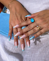 PaintLab Blue Coquette Press-On Nails