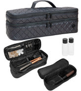 Joan & David Diamond Quilted Hair Tool Zippered Travel Case