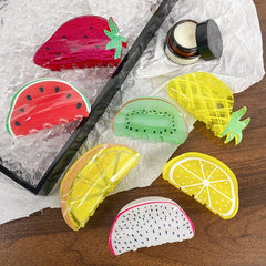 9.5CM Cute Fun Sweet Fruit Strawberry Lemon Hair Claw Clip