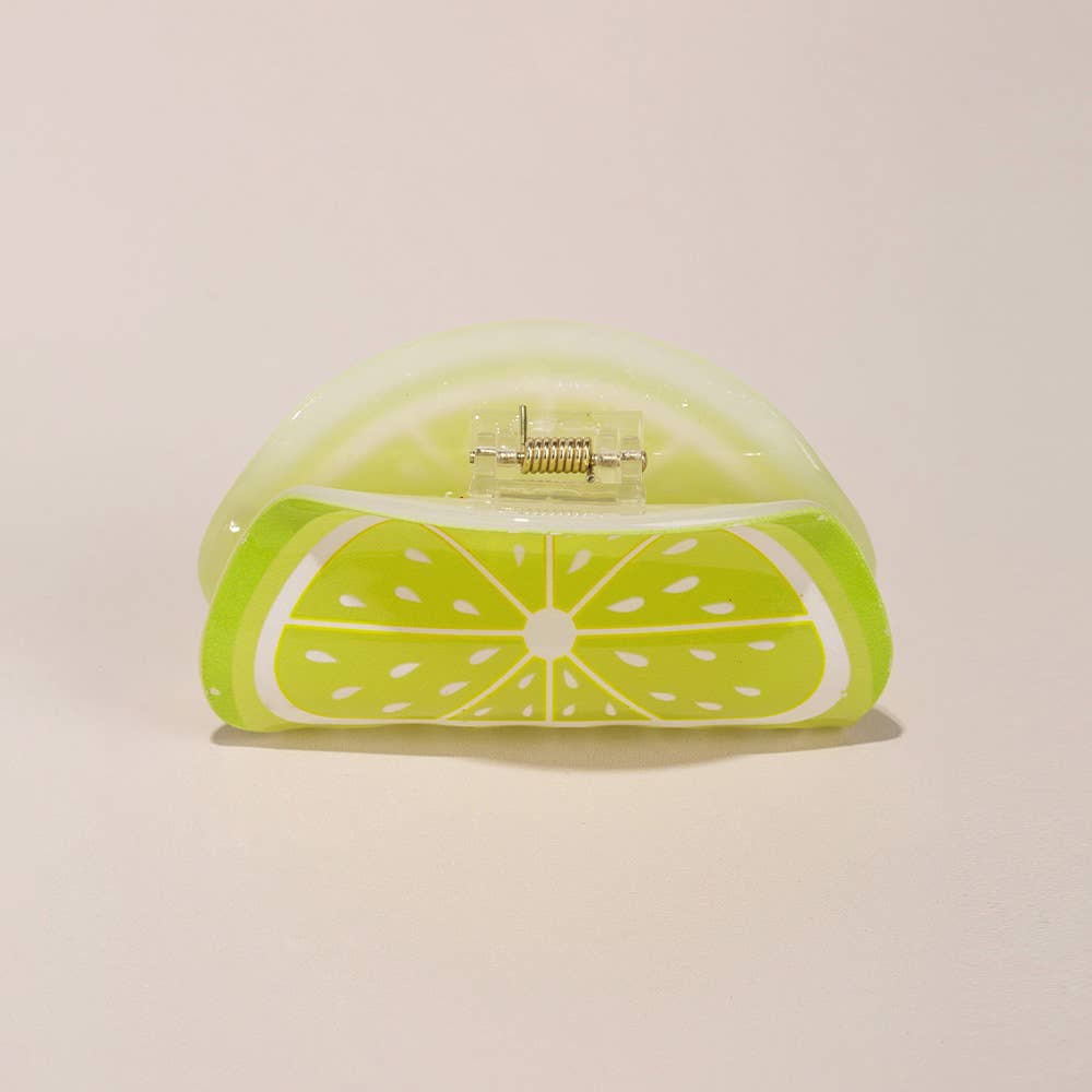 3.46 ″ Candy Color Fruit Lemon Orange Hair Claw Clip