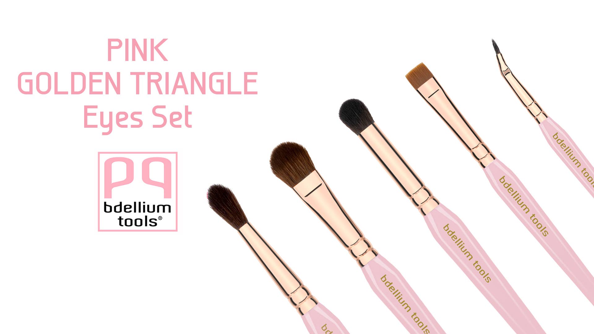 PINK GOLDEN TRIANGLE EYES SET