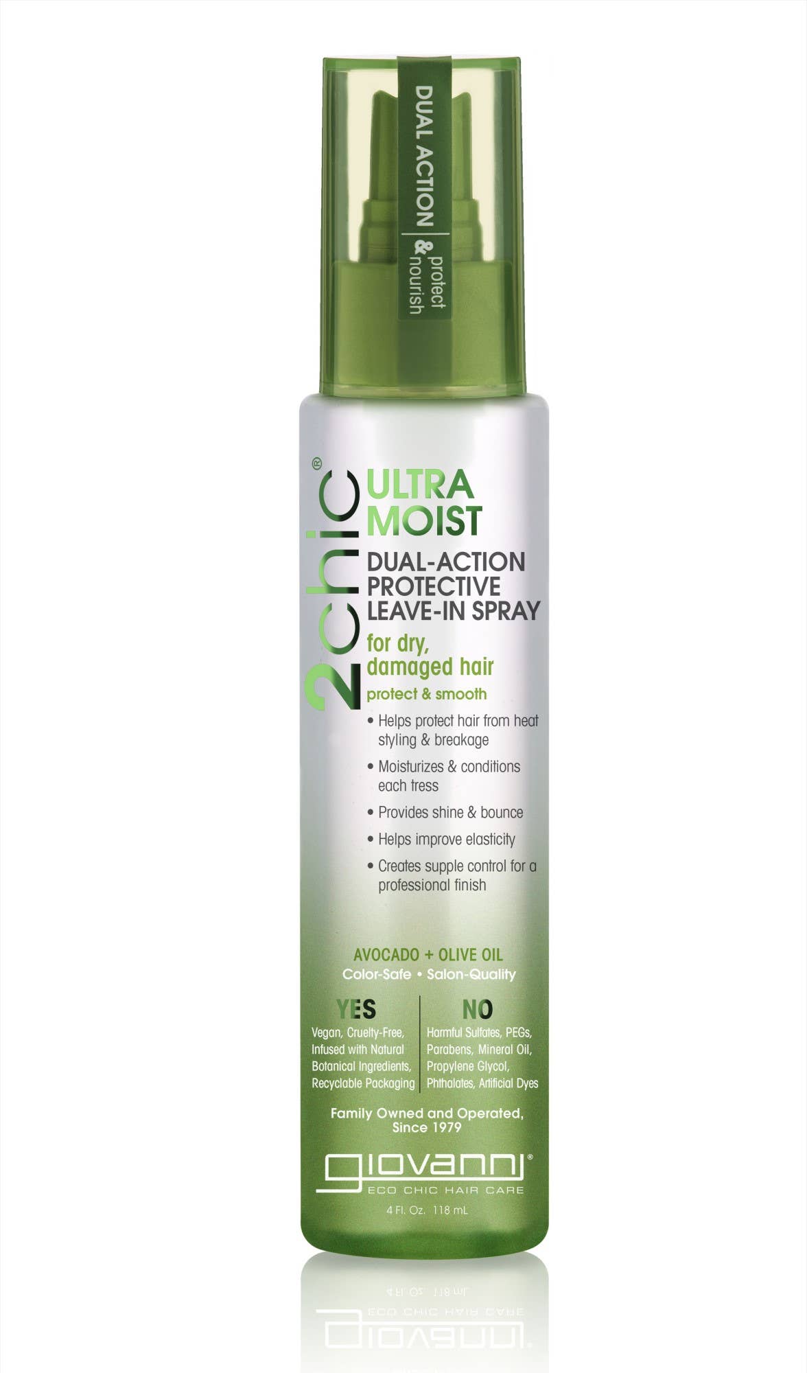 Moist Dual Action Protective Leave-In Spray, 4 oz.