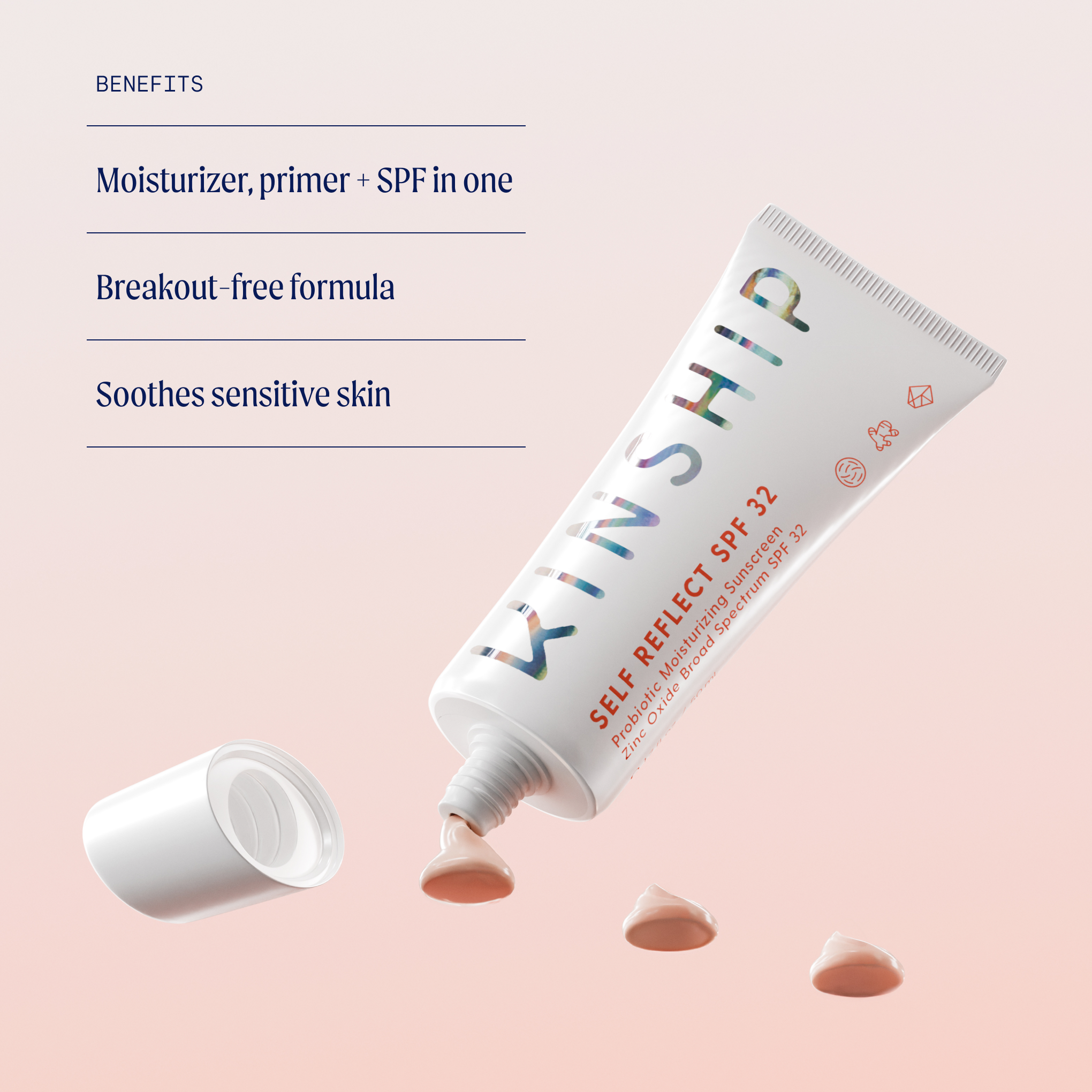 Self Reflect Probiotic Sunscreen Zinc Oxide SPF 32