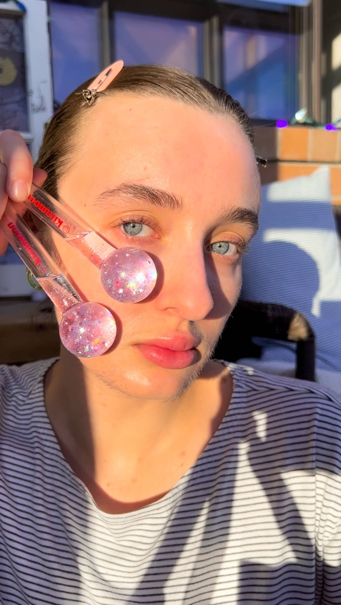Moon Globes Glittery Facial Ice Rollers