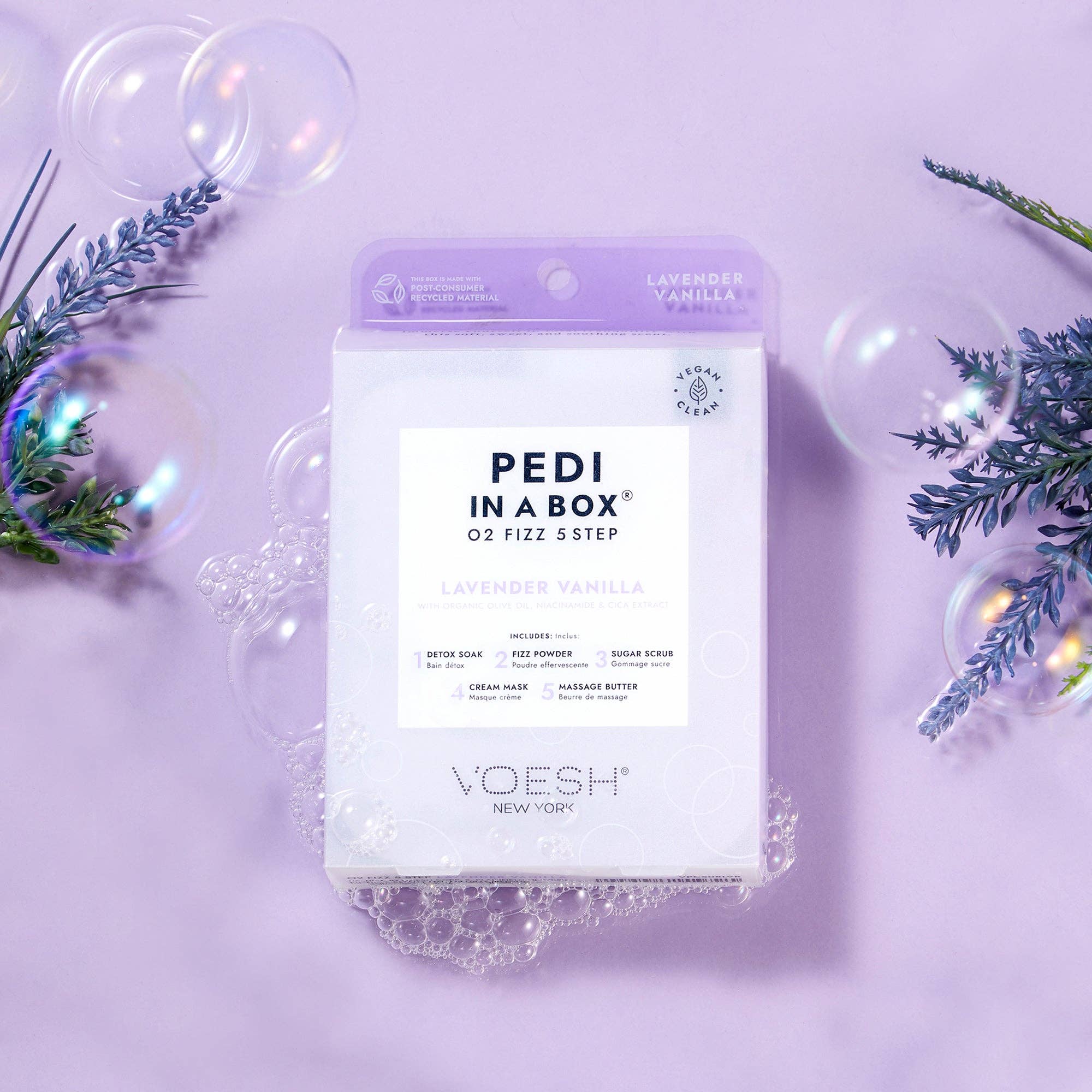 Pedi in a Box O2 Fizz 5 Step Lavender Vanilla