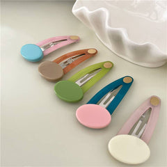 Candy Color Oval Patch BB Clip Duckbill Clip