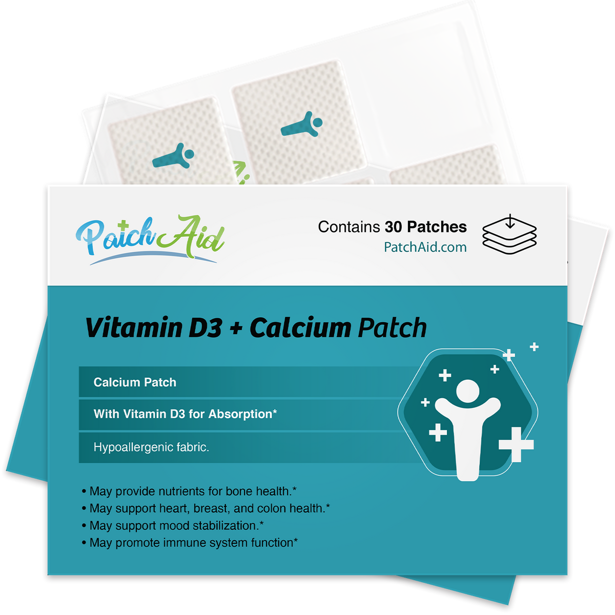 Vitamin D3/Calcium Patch - Bone, Muscle, & Immune Support