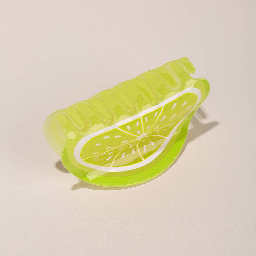 3.46 ″ Candy Color Fruit Lemon Orange Hair Claw Clip