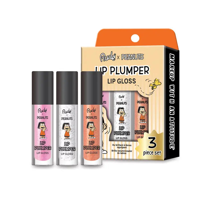 Peanuts Lip Plumper Gloss - 3 Piece Set
