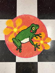 Frog Design 100% Polyester Area Rug