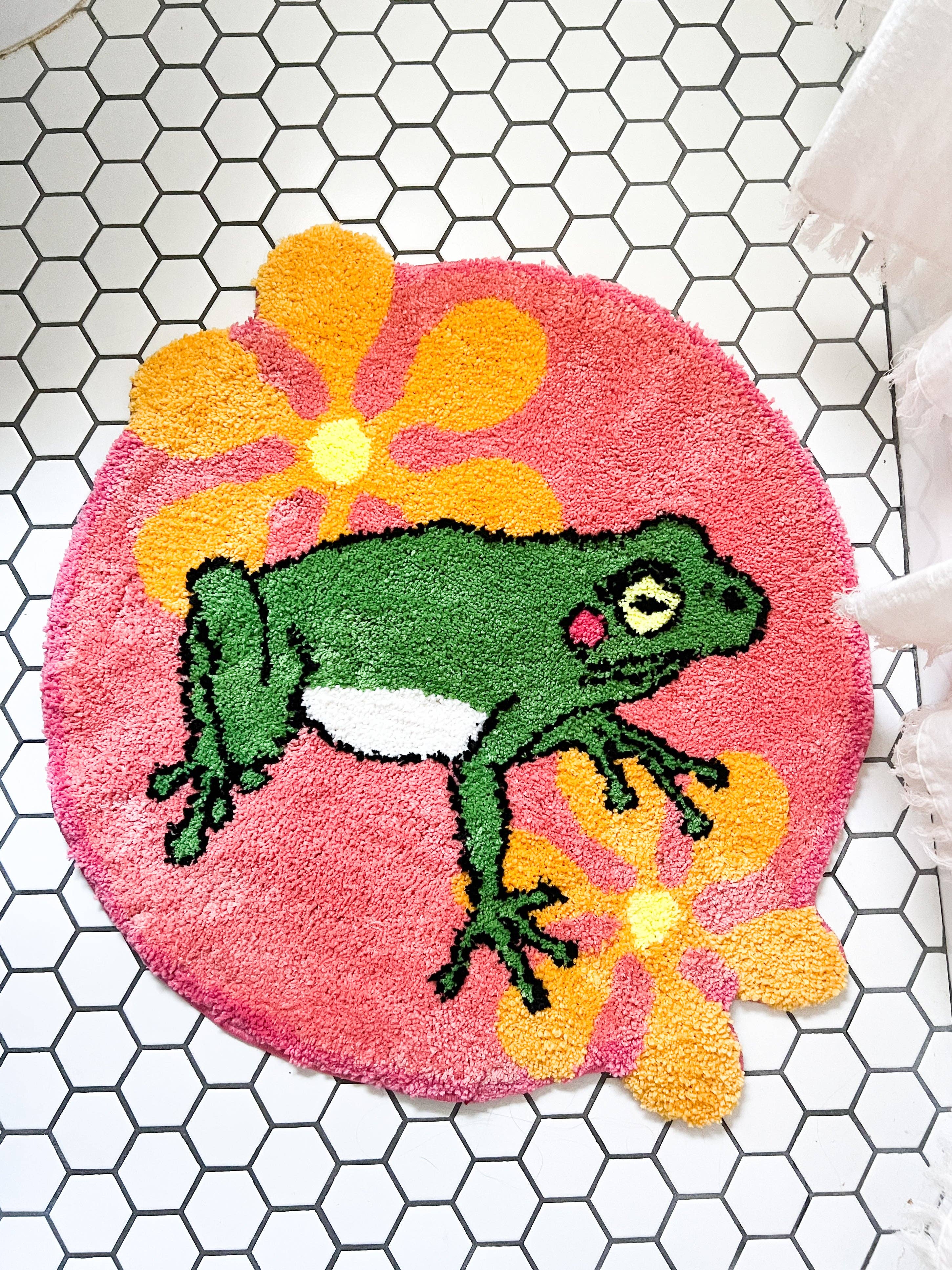 Frog Design 100% Polyester Area Rug