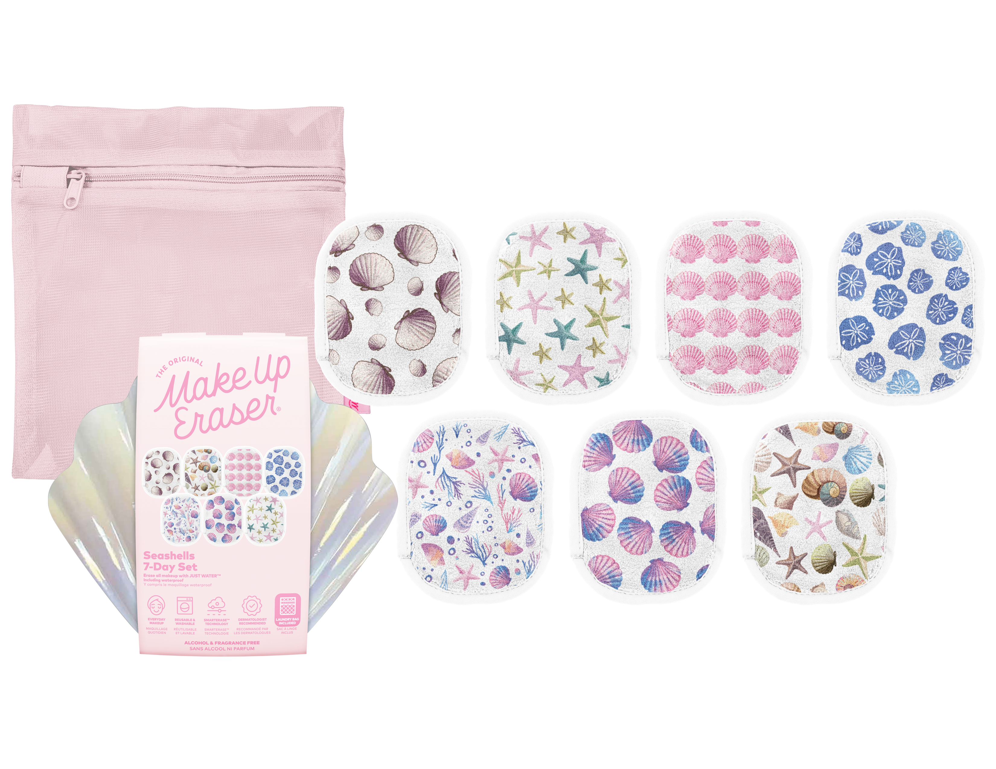 Seashells 7-Day Set & Seashell Case | Mermaid Beach Glam