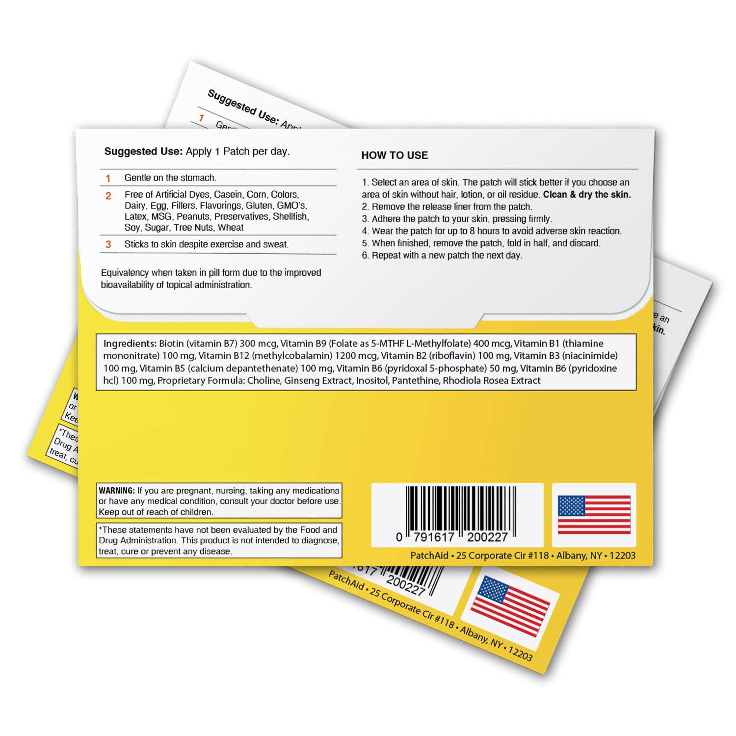 B12 Energy Plus Vitamin Patch - Energy & Mood Support