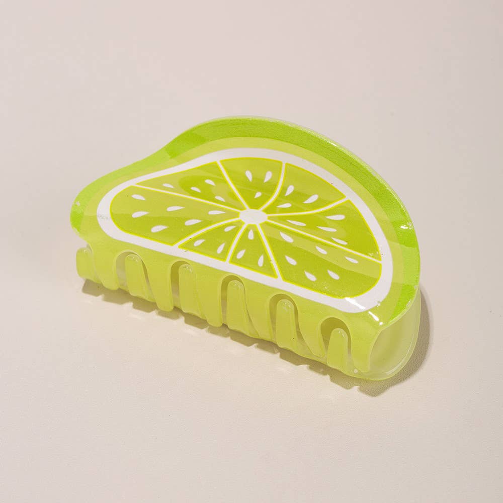 3.46 ″ Candy Color Fruit Lemon Orange Hair Claw Clip