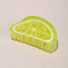3.46 ″ Candy Color Fruit Lemon Orange Hair Claw Clip