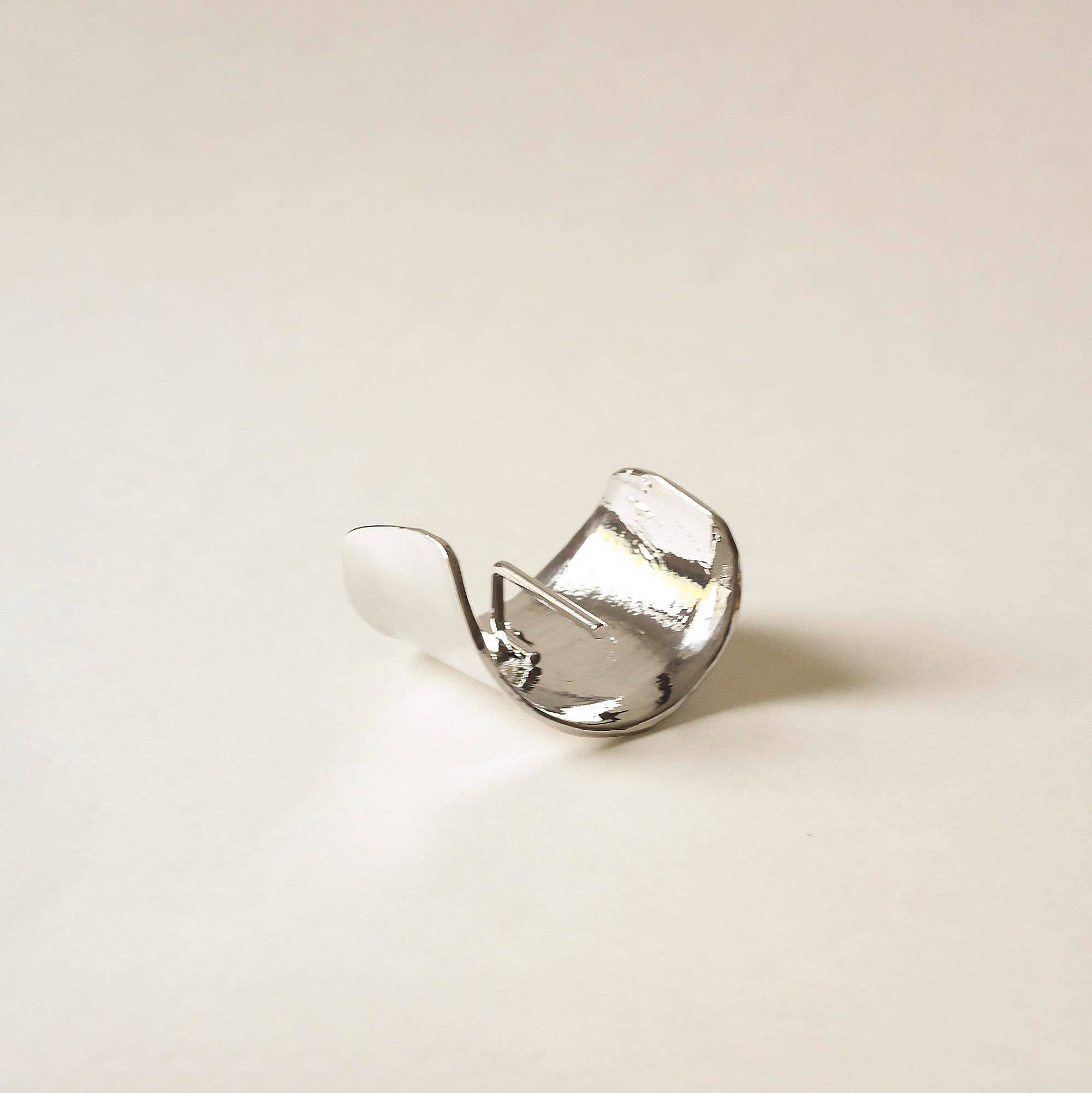 Metal Hair Ponytail Cuff Stick | Silver