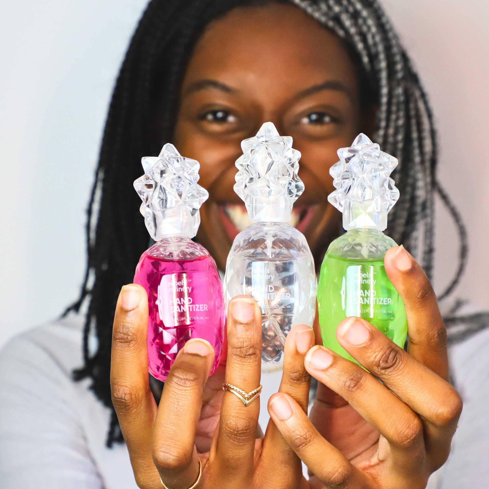 GIFT SET 3 Pack Pineapple Sanitizer REFILLABLE