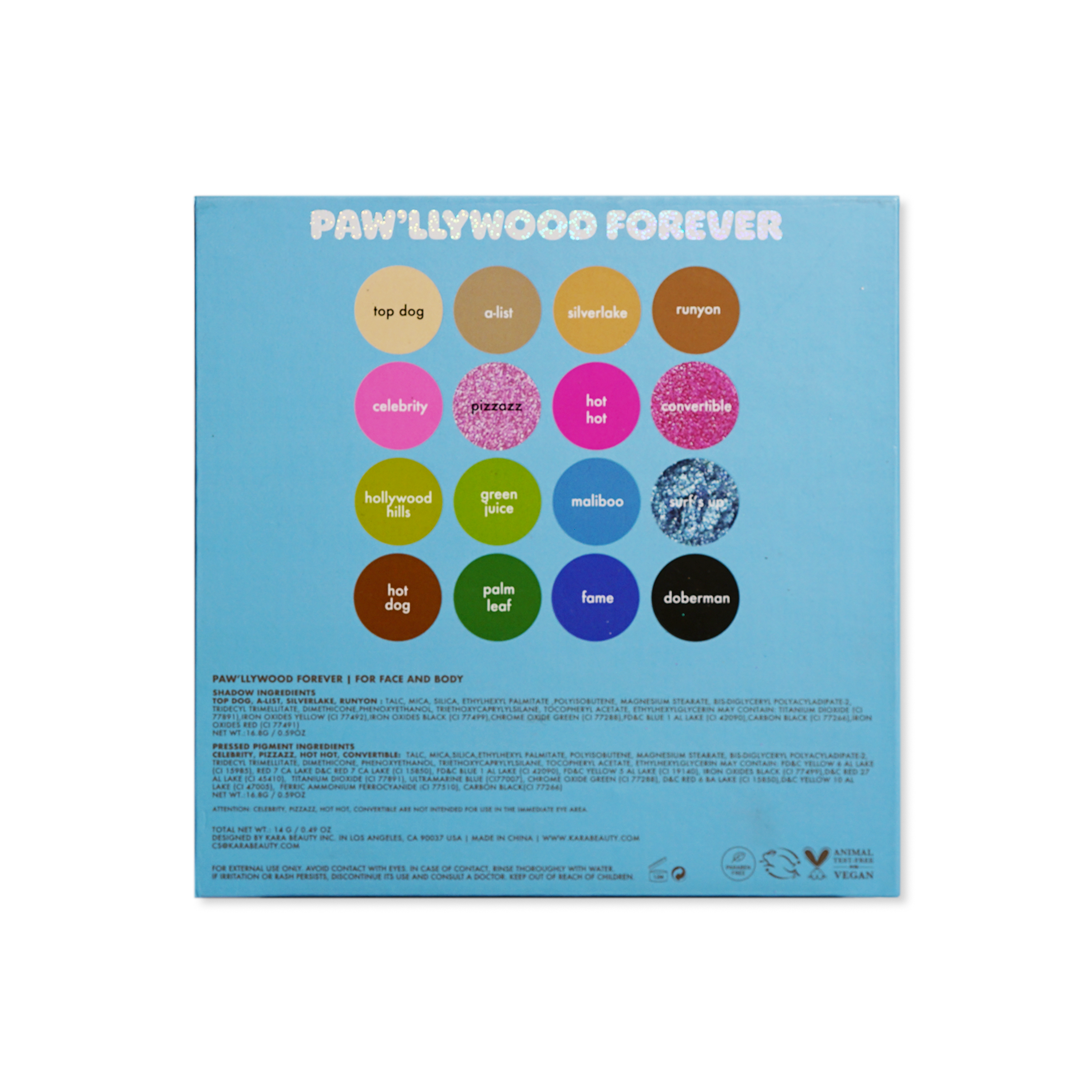 PAW'LLYWOOD FOREVER Creative Beaty Palette