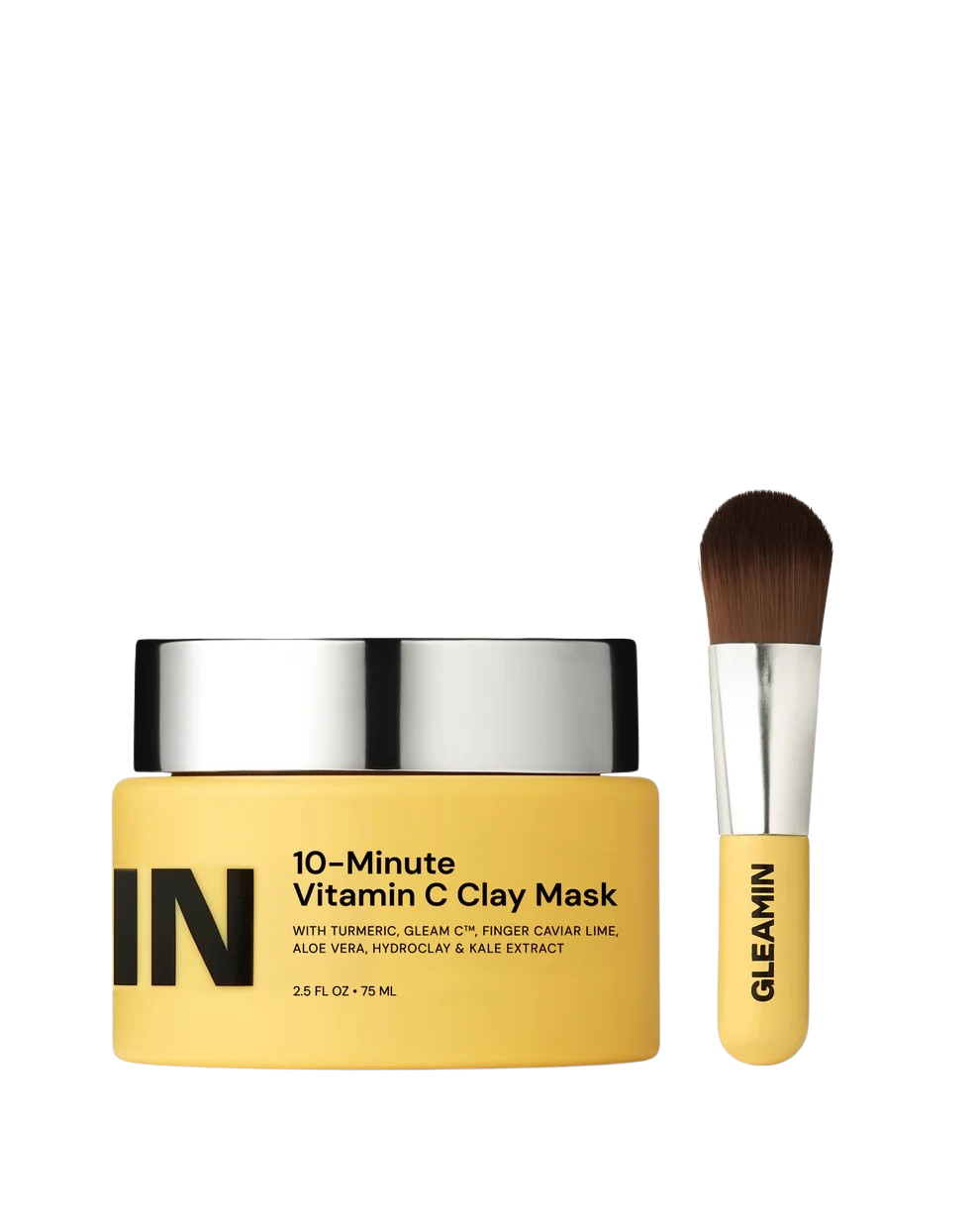 Gleamin - Vitamin C Clay Mask with Brush