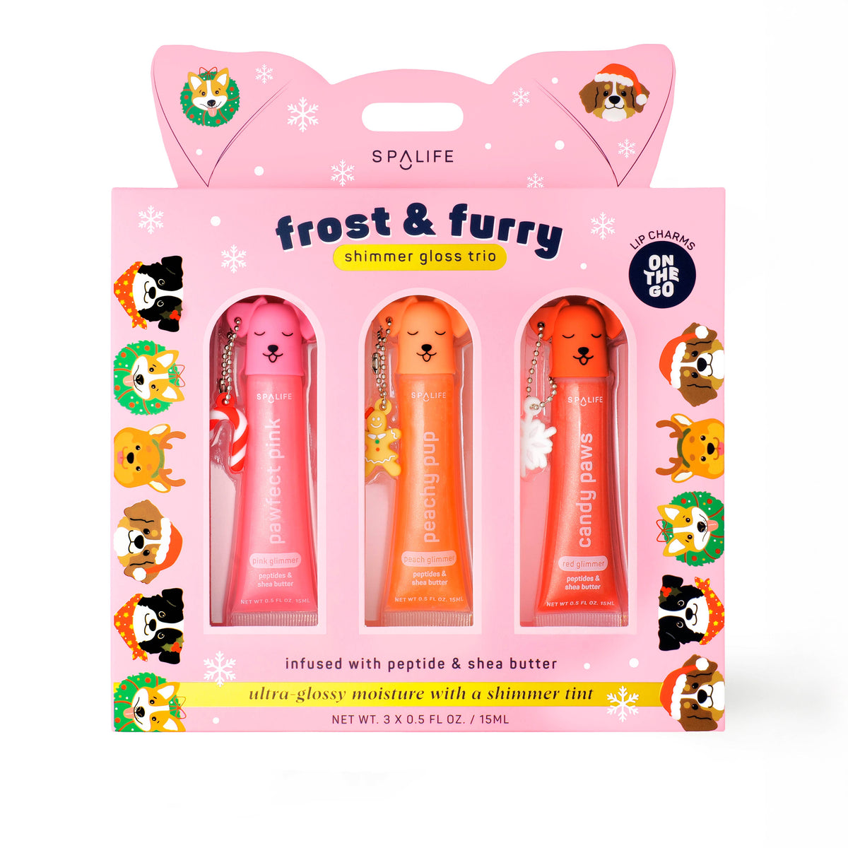Christmas Holiday Frost & Furry Shimmer Gloss Trio