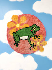 Frog Design 100% Polyester Area Rug