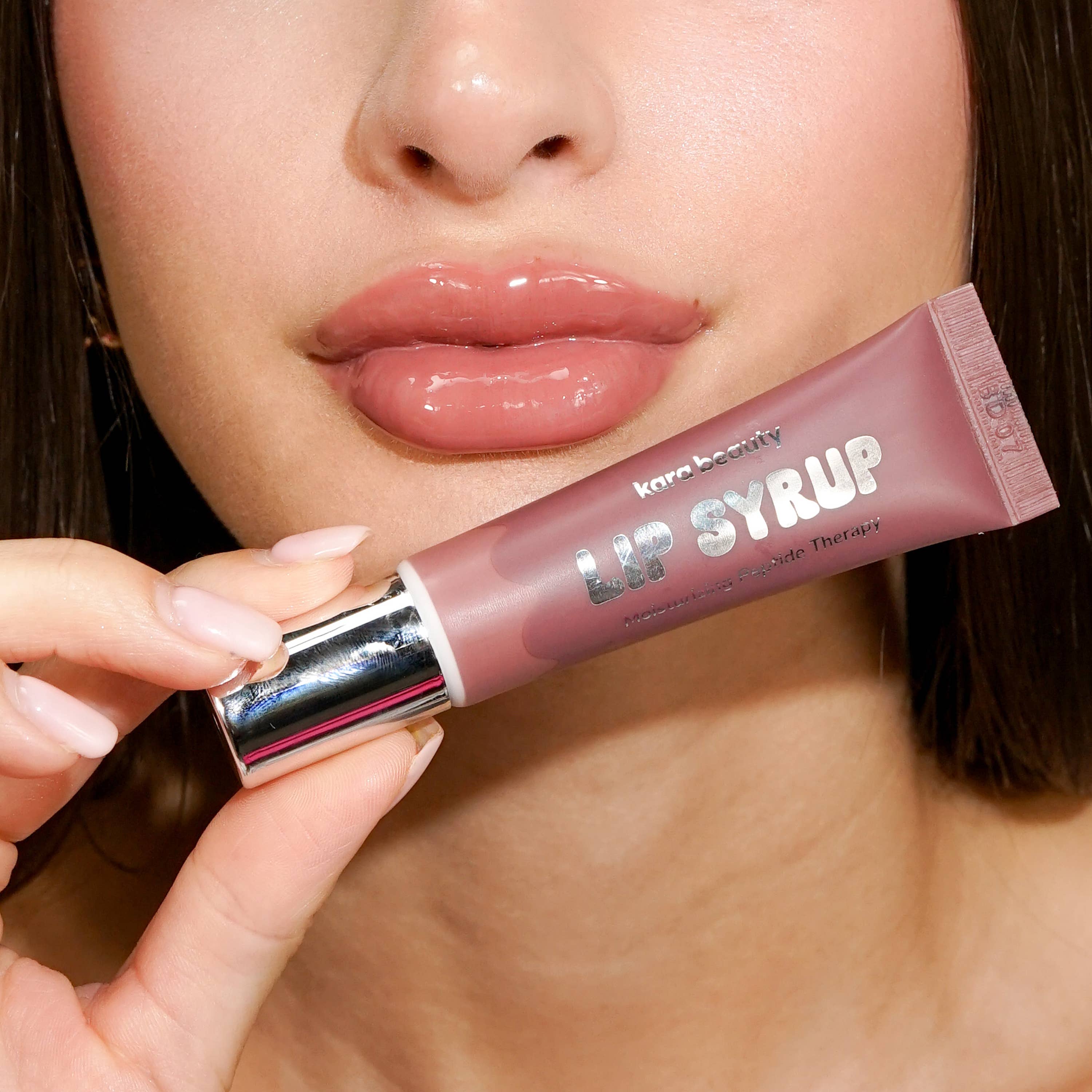 Lip Syrup Moisturizing Peptide Therapy Lip Gloss Mauve Berry