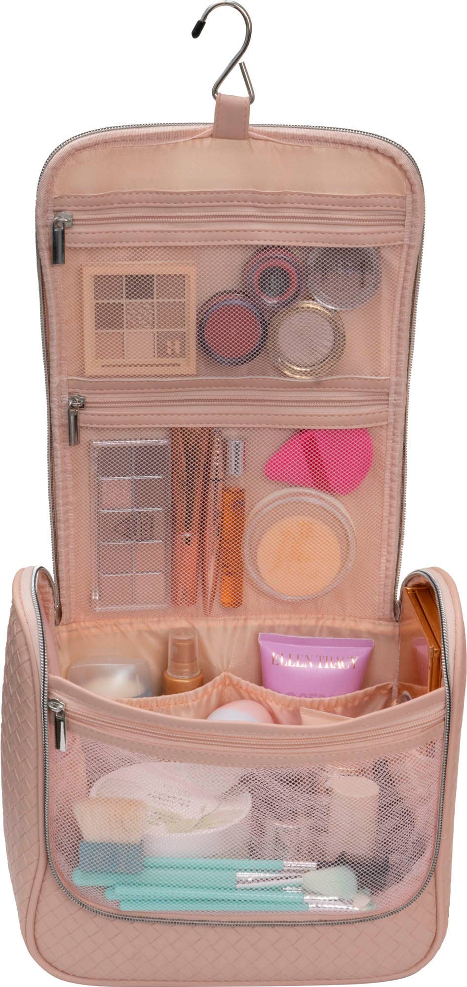 Joan & David Large Woven Hanging Toiletry Organizer Bag