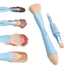 Multi-Tasker 4-in-1 Makeup Brush – Compact Beauty Tool