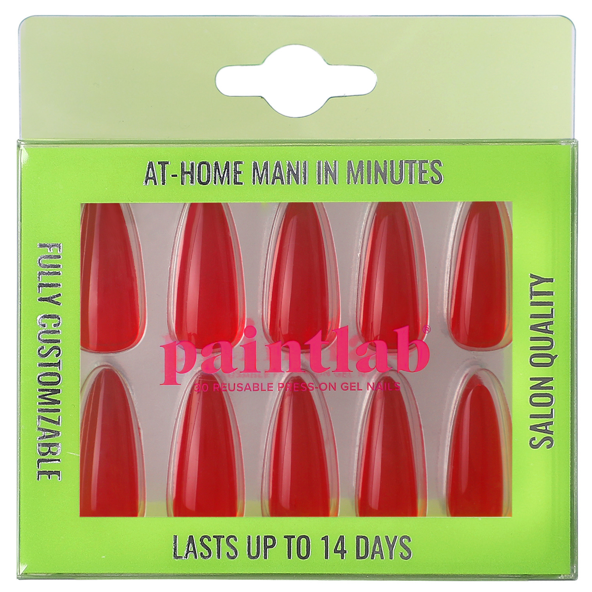 PaintLab Red Jealous Press-On Nails