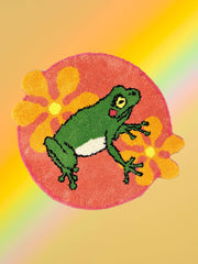 Frog Design 100% Polyester Area Rug