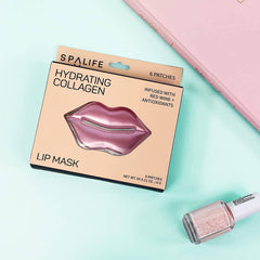 Hydrating Collagen & Red Wine Hydrogel Lip Masks - 8 Ct