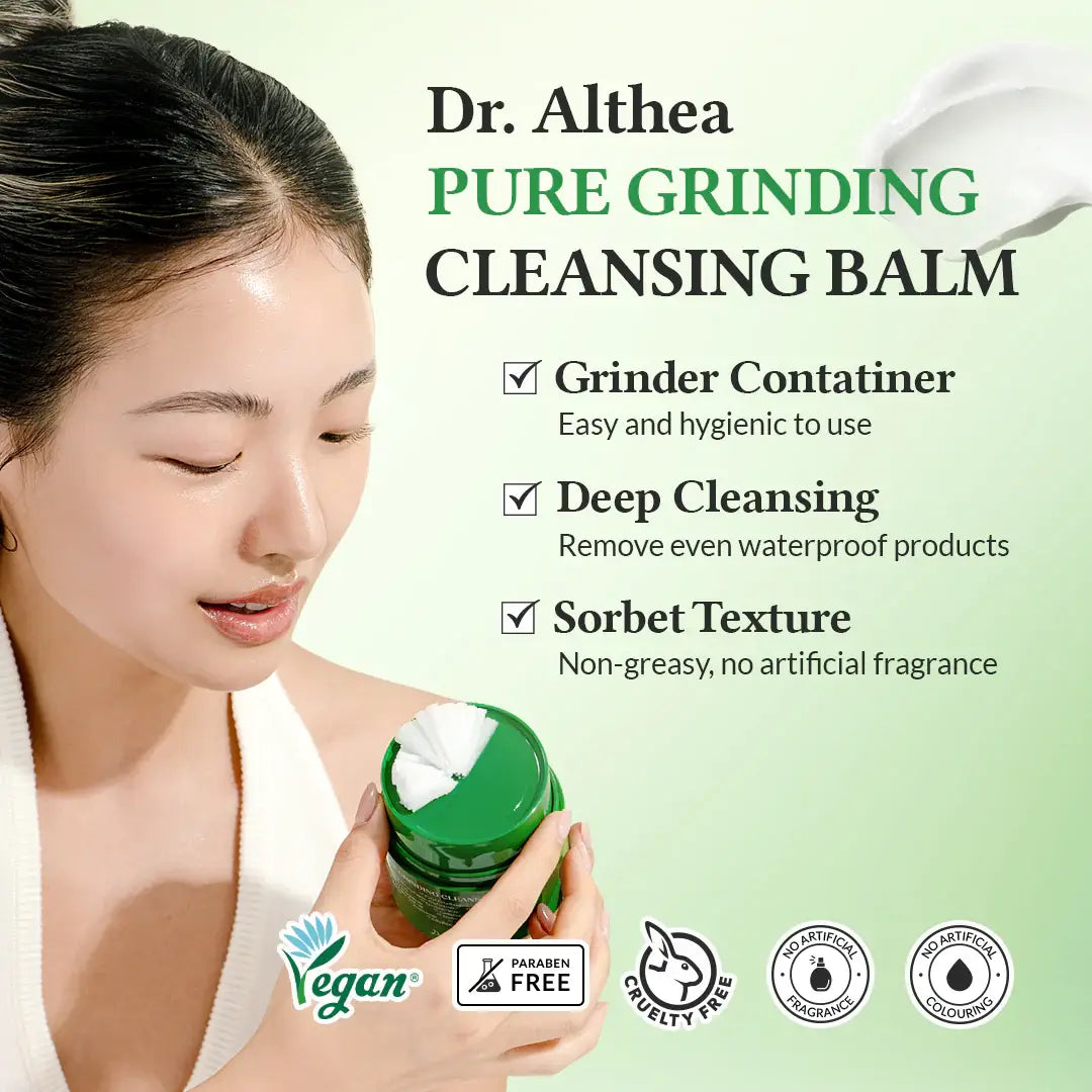 DR ALTHEA Pure Grinding Cleansing Balm Makeup Remover Vegan