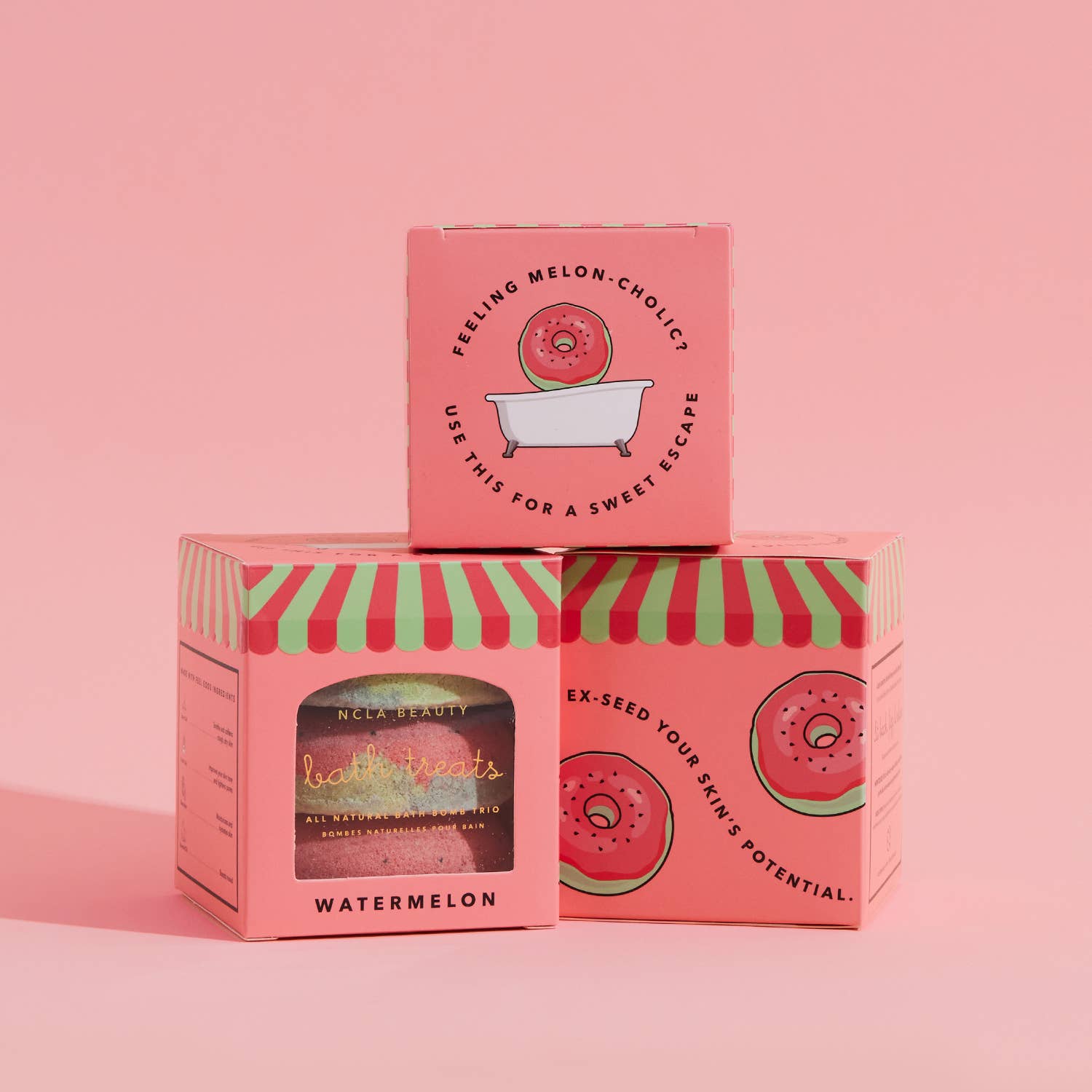 Watermelon Bath Treats (3 pc bath bomb set)