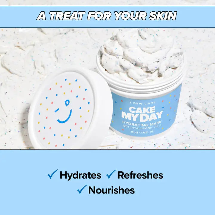 I Dew Care Cake My Day Hydrating Hyaluronic Acid Vegan Mask