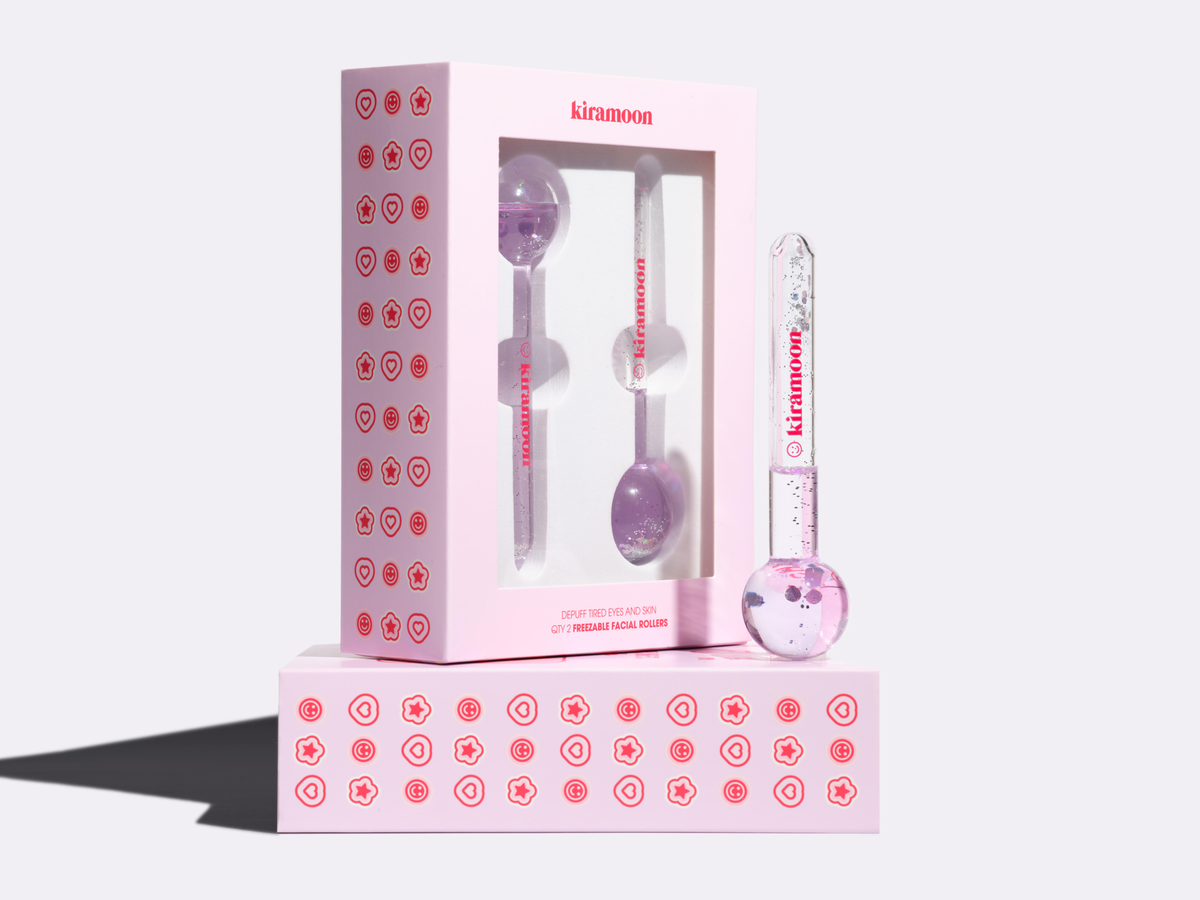 Moon Globes Glittery Facial Ice Rollers