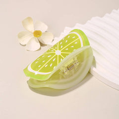 3.46 ″ Candy Color Fruit Lemon Orange Hair Claw Clip