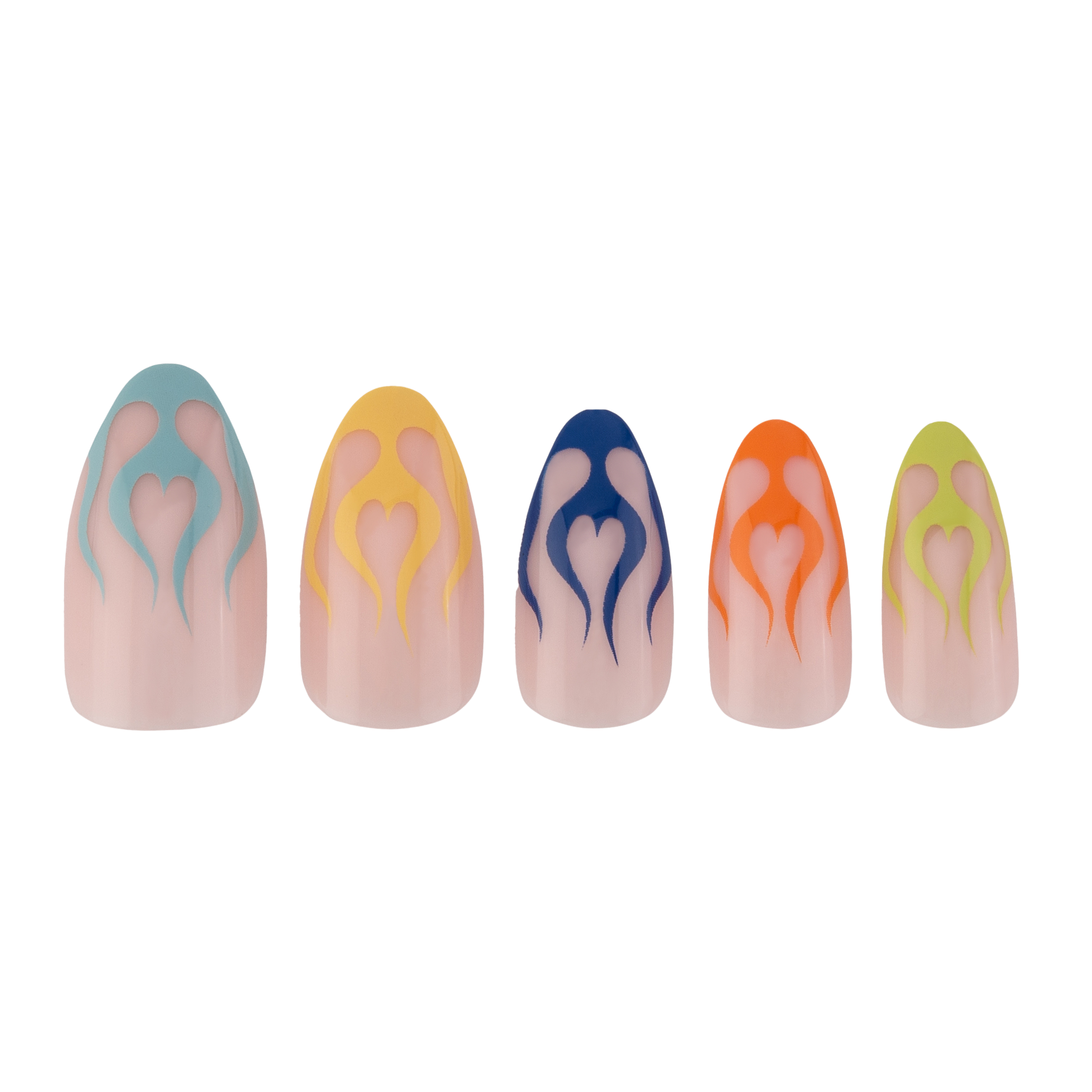 PaintLab Multi-Flame Nails Press-on Nails