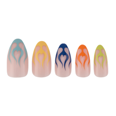 PaintLab Multi-Flame Nails Press-on Nails