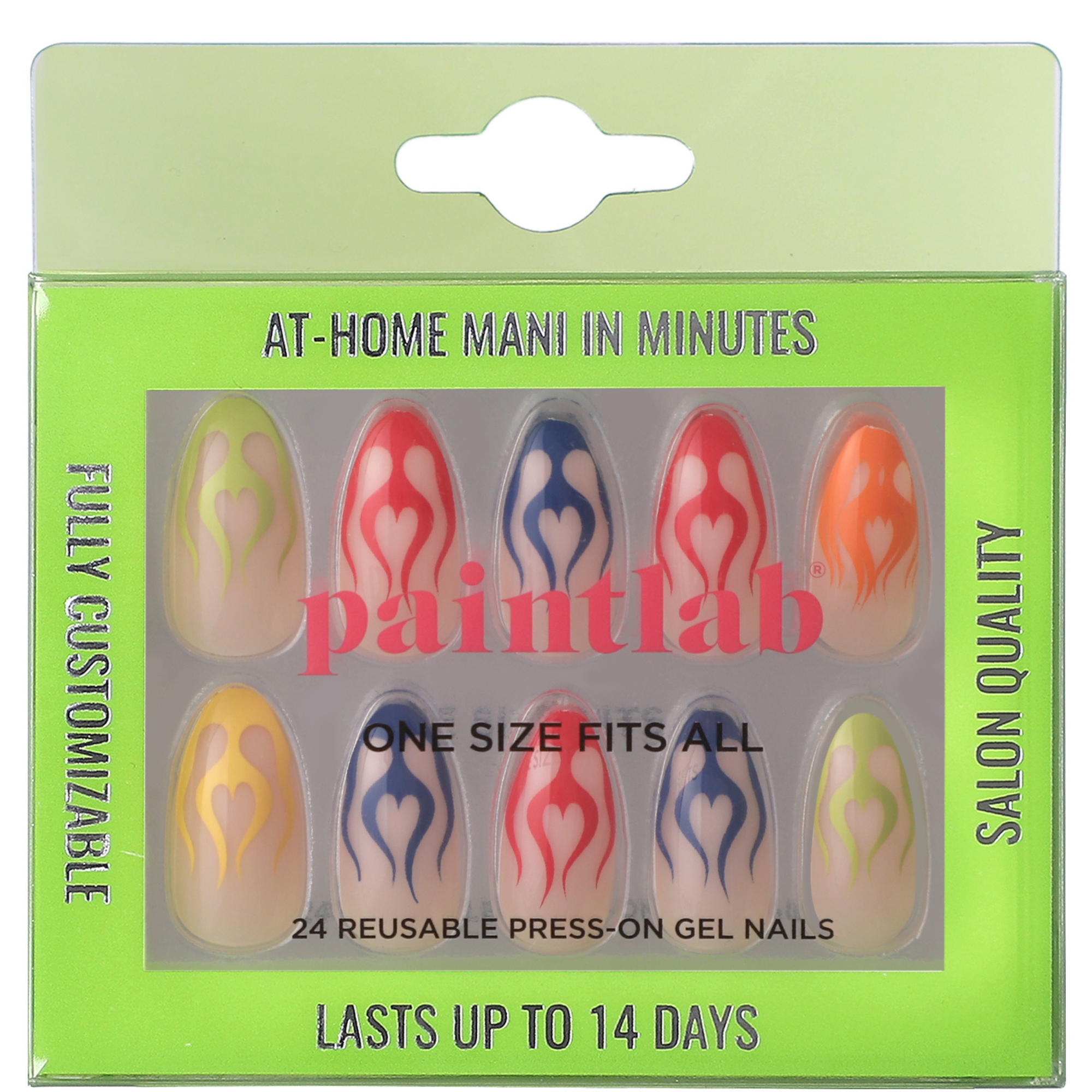PaintLab Multi-Flame Nails Press-on Nails