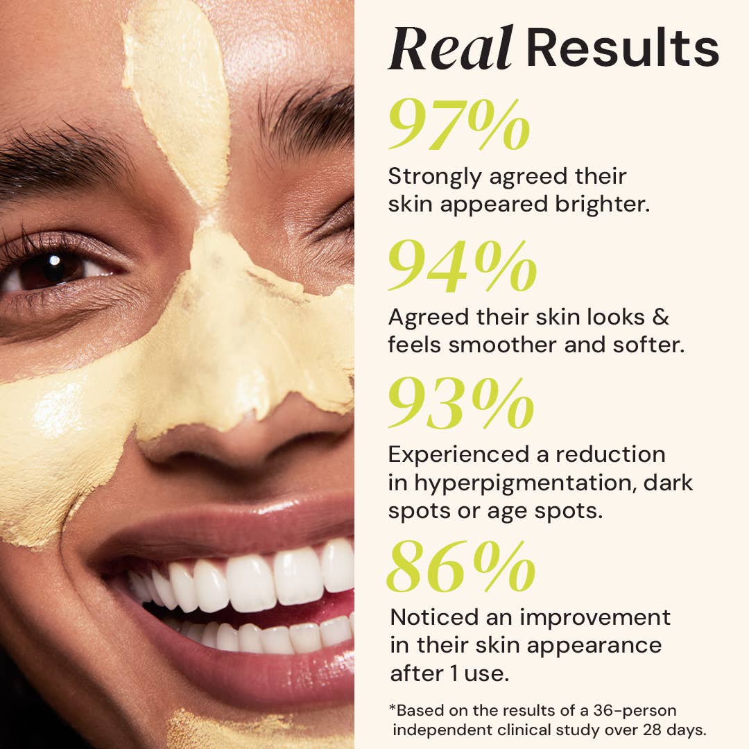 Gleamin - Vitamin C Clay Mask with Brush