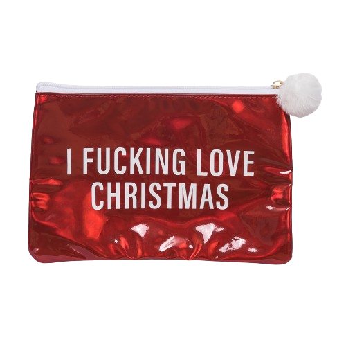 I Fing Love Christmas Cosmetic Bag