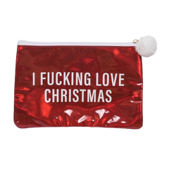 I Fing Love Christmas Cosmetic Bag