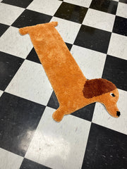 Dachshund Design Polyester Door Mat
