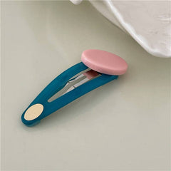 Candy Color Oval Patch BB Clip Duckbill Clip
