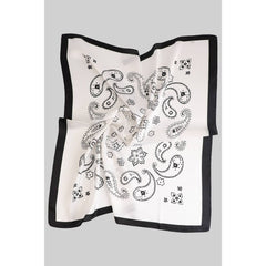 LOVELY SILKY PAISLEY PRINT SQUARE SCARF