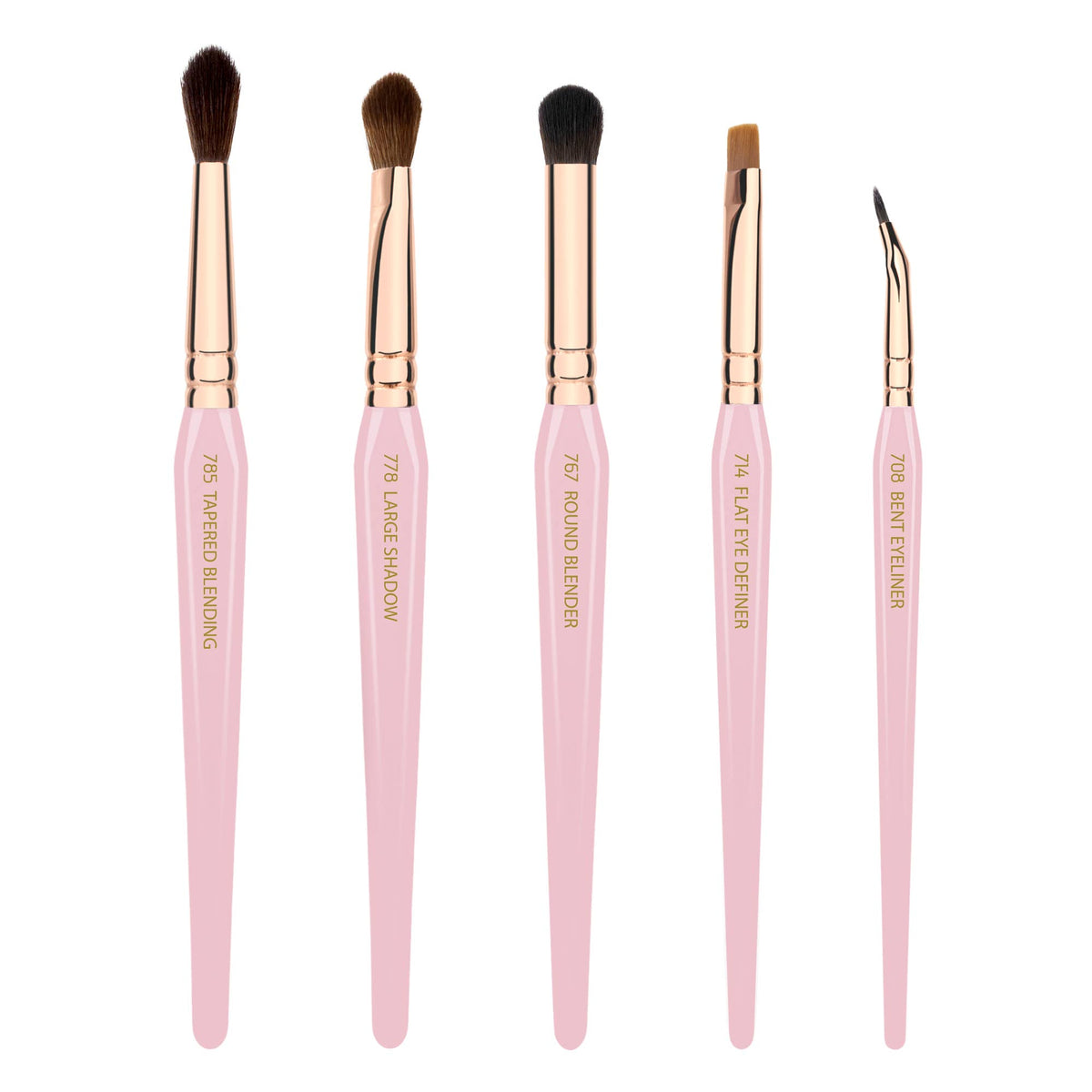 PINK GOLDEN TRIANGLE EYES SET