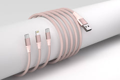 3-in-1 Cable For IPhone/Ipad & Android Devices - Retail Pack